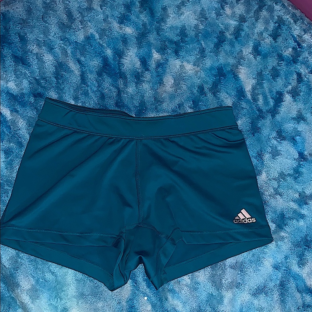 Adidas dark aqua workout shorts